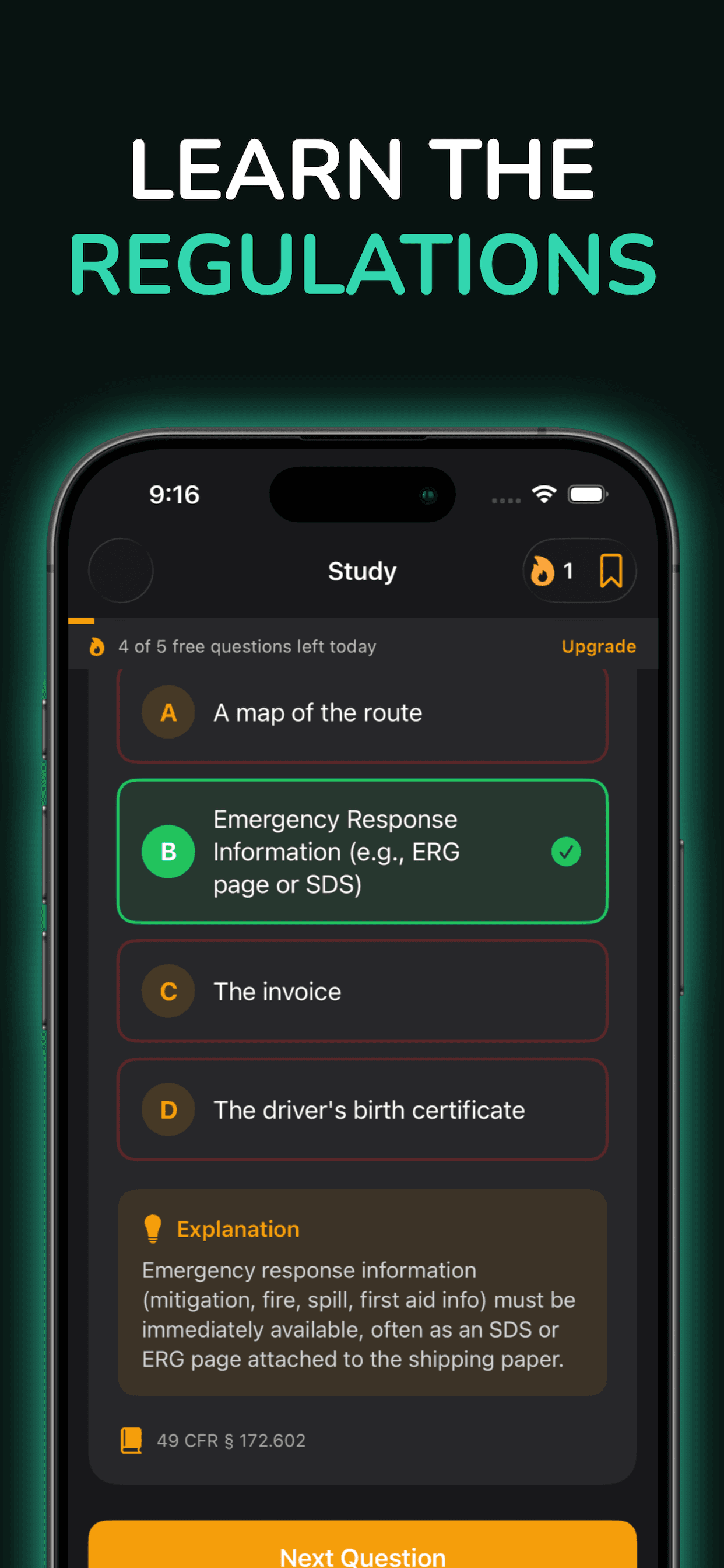 CDL Hazmat Prep screenshot 7