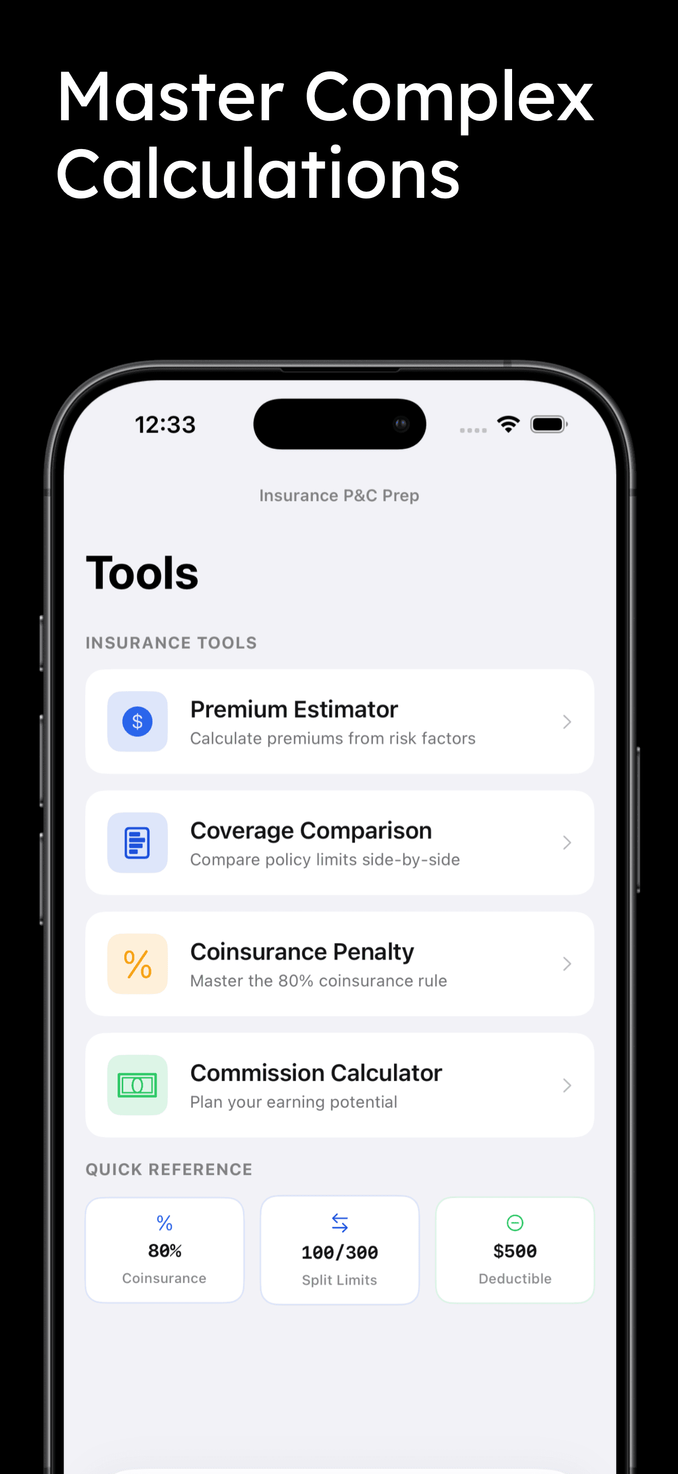 Insurance P&C Prep screenshot 1