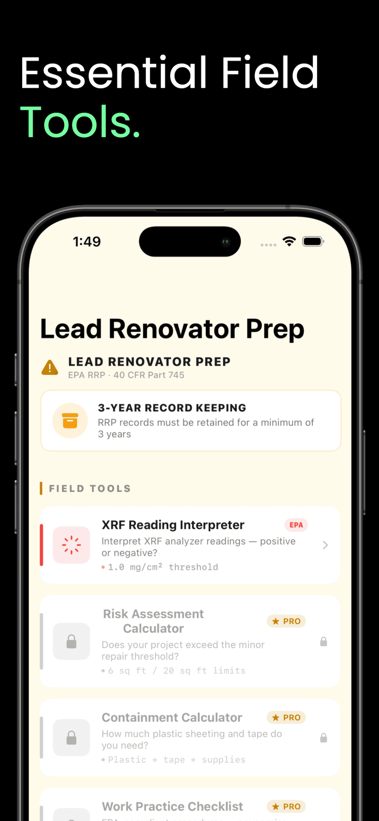 Lead Renovator Prep screenshot 1