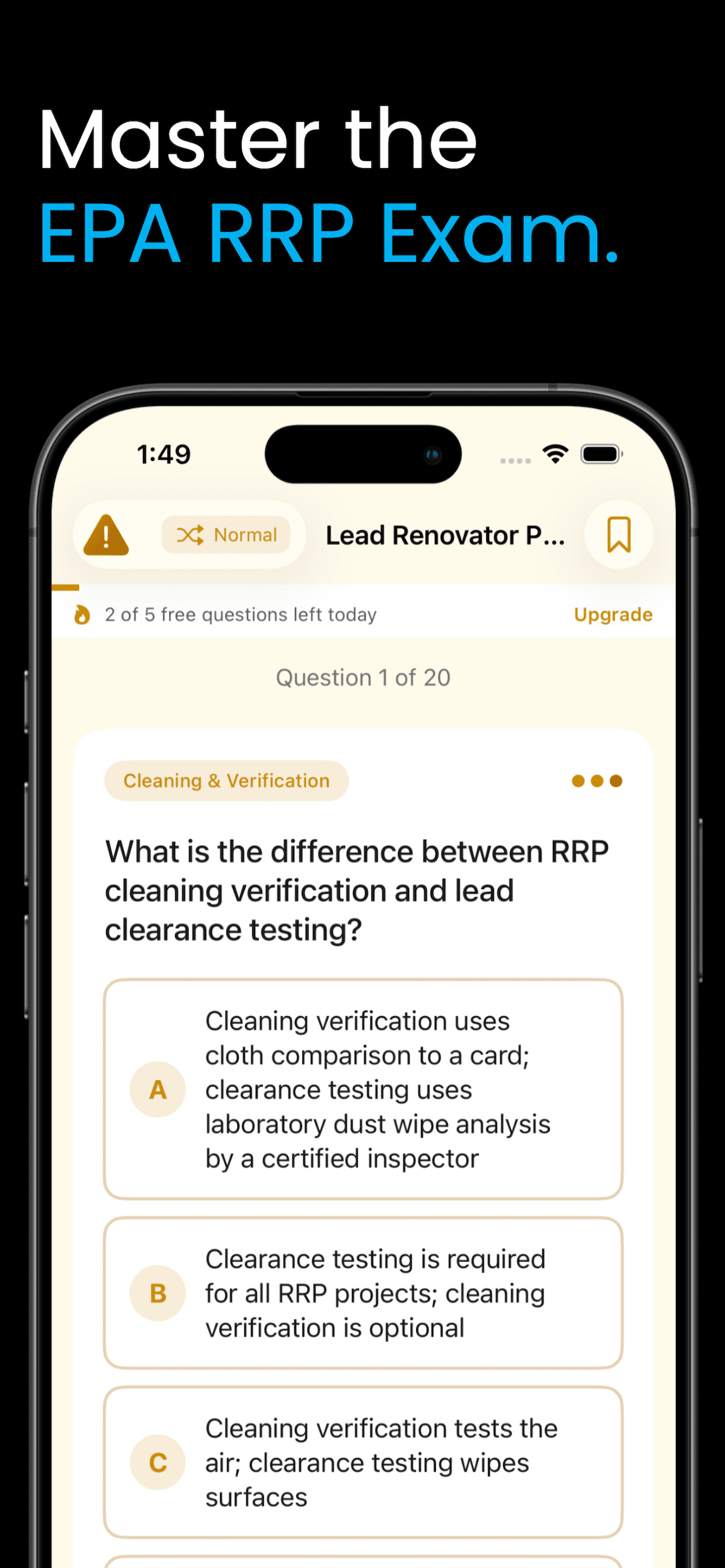 Lead Renovator Prep screenshot 2
